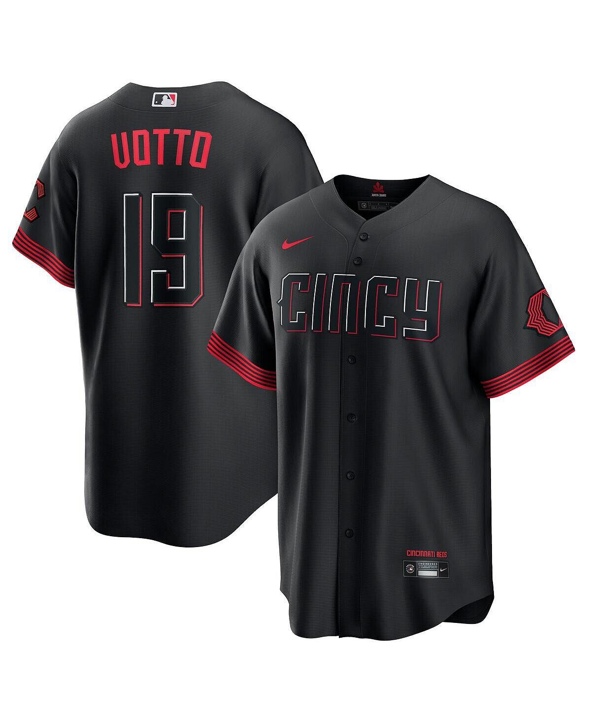 

Мужская черная майка игрока Joey Votto Cincinnati Reds 2023 City Connect Replica Player Nike