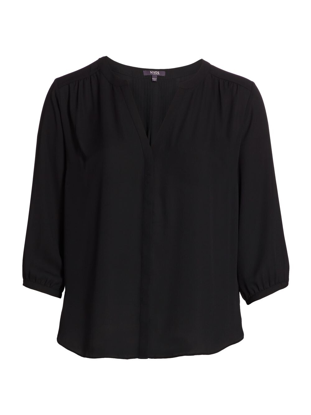 

Блузка с защипами NYDJ, Plus Size, черный