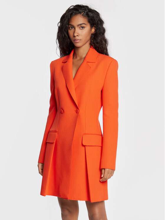 

Коктейльное платье стандартного кроя Msgm, оранжевый