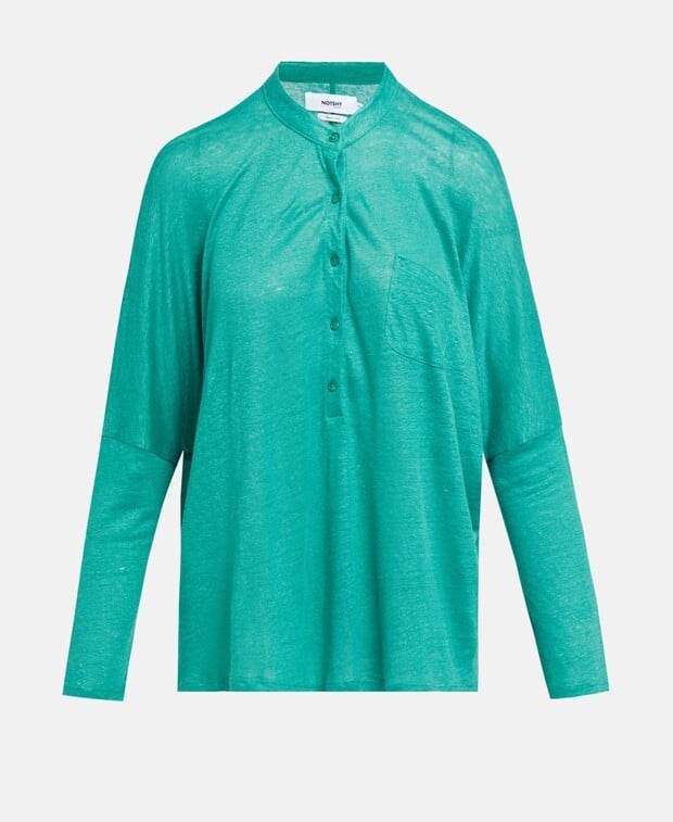 

Льняная блузка Notshy Cashmere, зеленый
