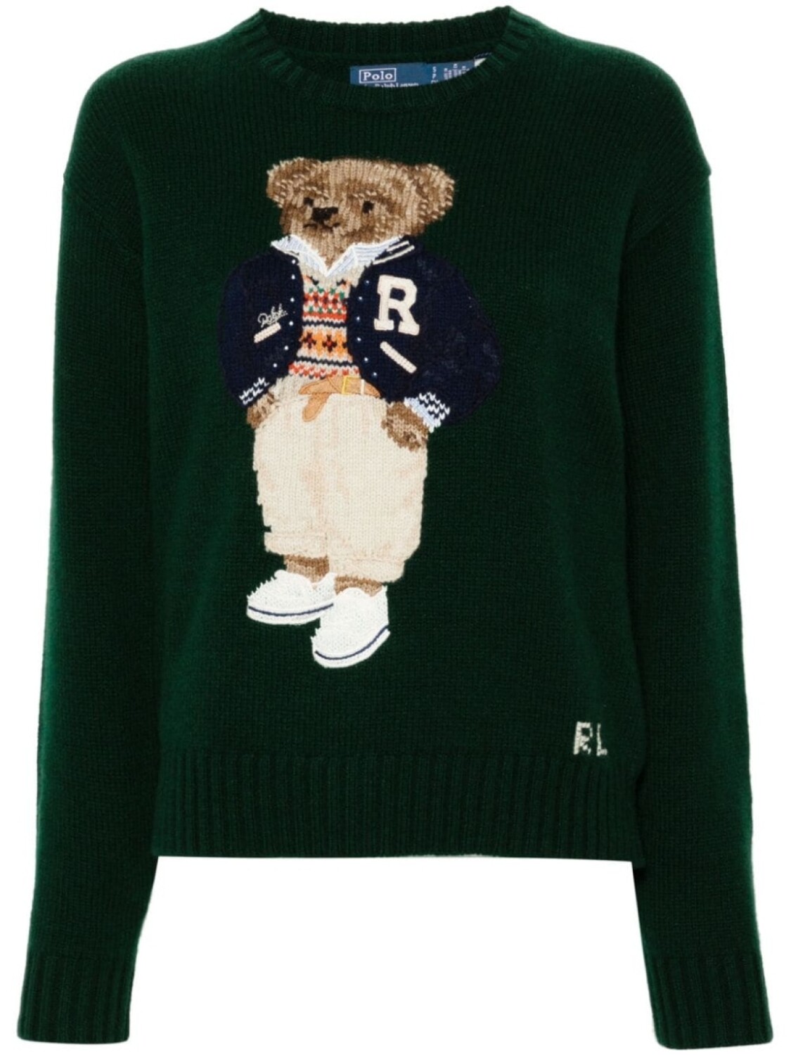 

Polo Ralph Lauren свитер с принтом Polo Bear, зеленый