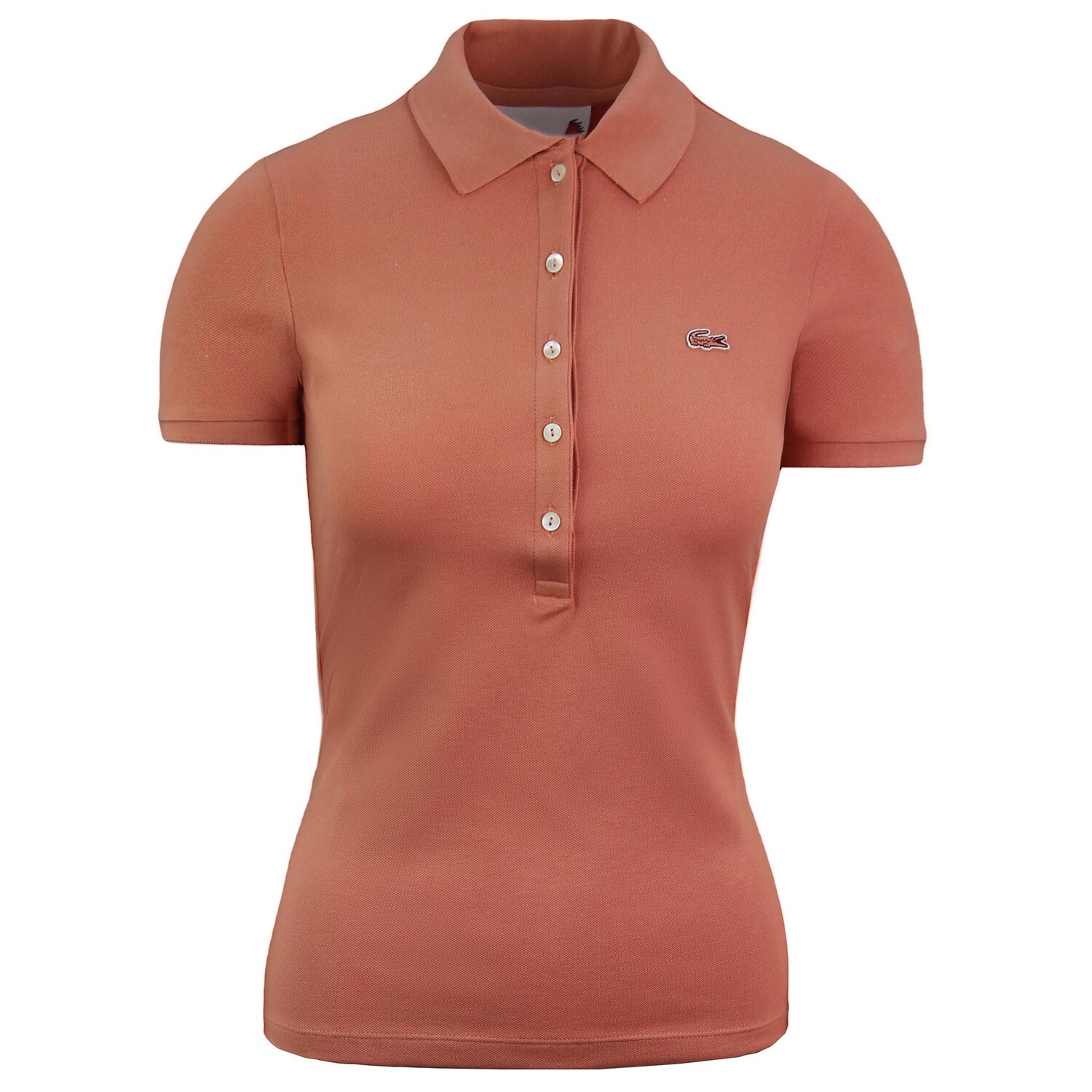 

Рубашка-Поло приталенного кроя персикового цвета Lacoste, оранжевый