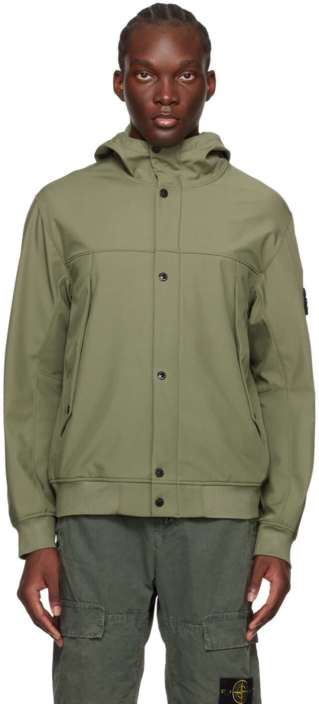 

Куртка цвета хаки с нашивками Stone Island, цвет Musk