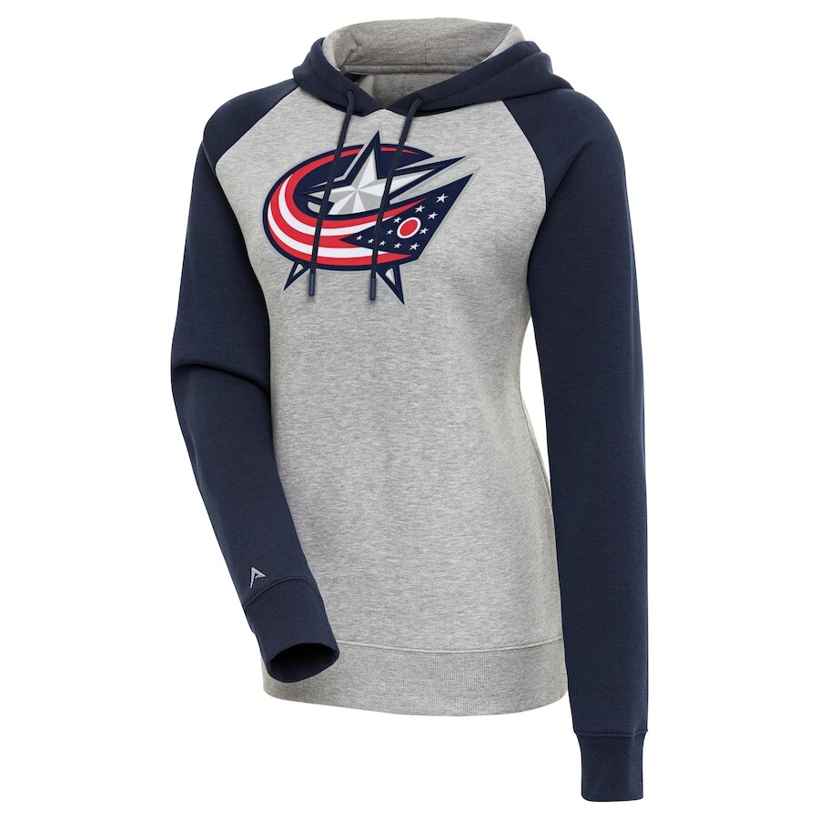 

Пуловер с капюшоном Antigua Columbus Blue Jackets, серый