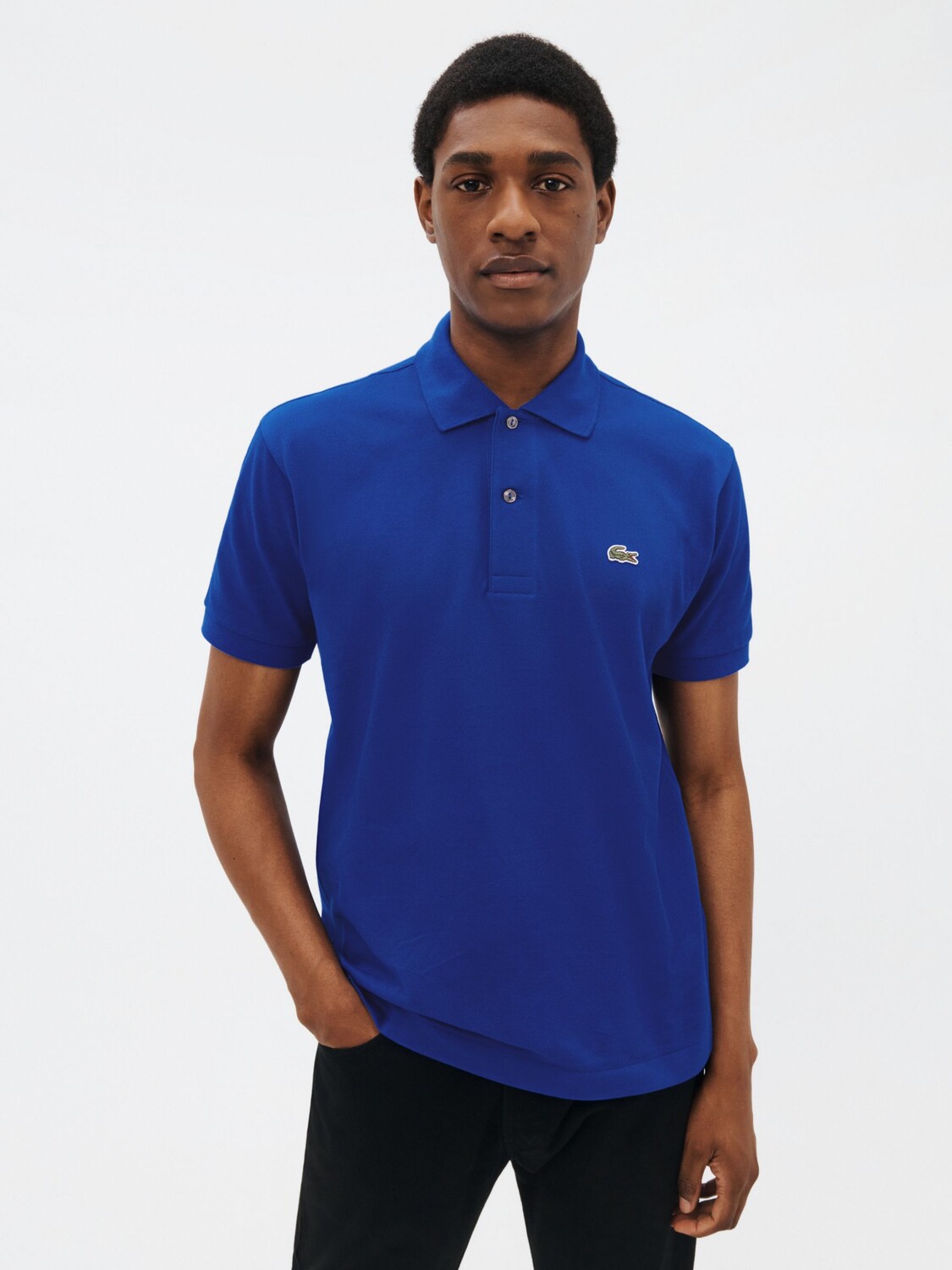 

Lacoste L.12.12 Классическая рубашка-поло с короткими рукавами стандартного кроя, синяя