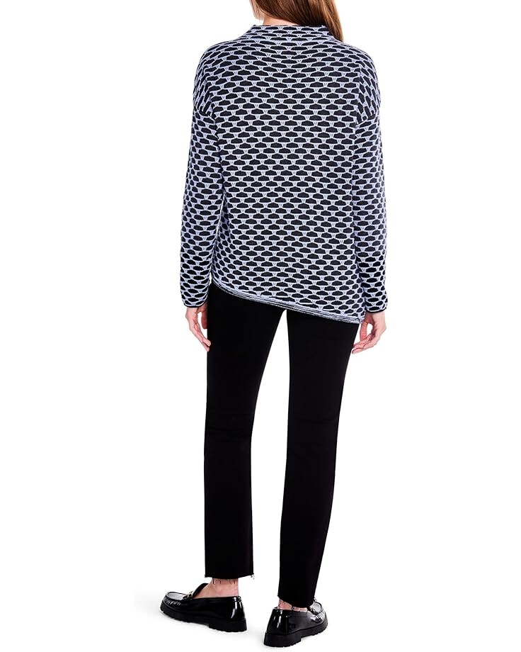 

Свитер NIC+ZOE Petite Pixel Play Sweater, синий мульти