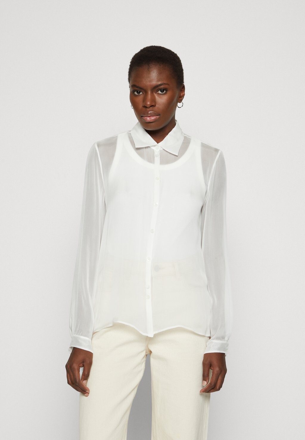 

Блуза на пуговицах CAMICIA SHIRT Patrizia Pepe, белый
