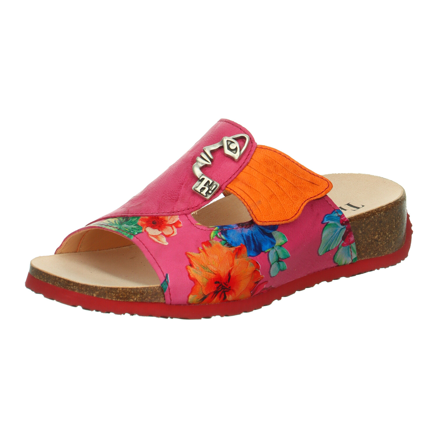 

Мюли Think! Tieffußbett Pantolette MIZZI DAMEN, цвет Fuxia/Kombi