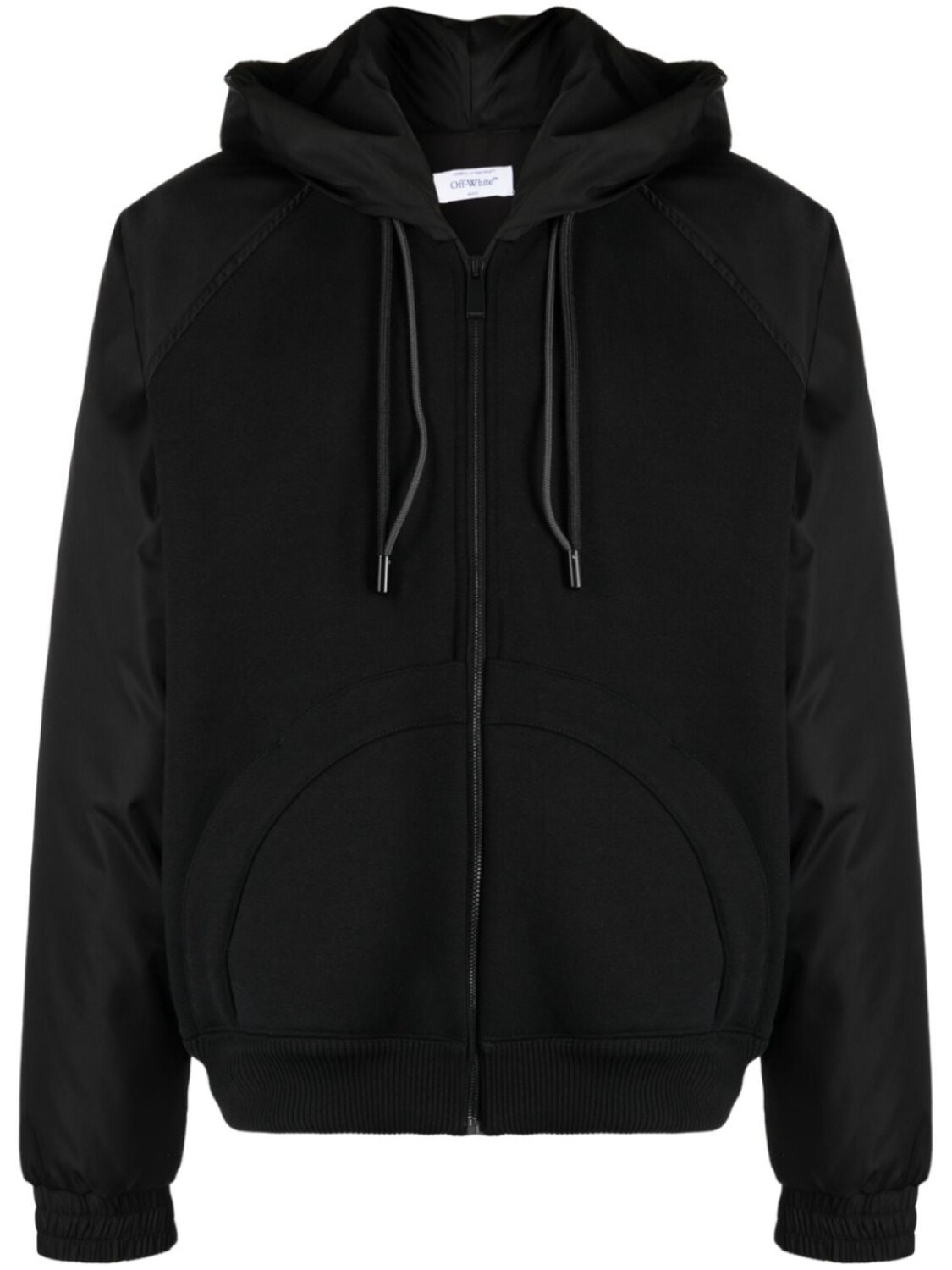 

Off-White куртка с капюшоном и вставками, черный