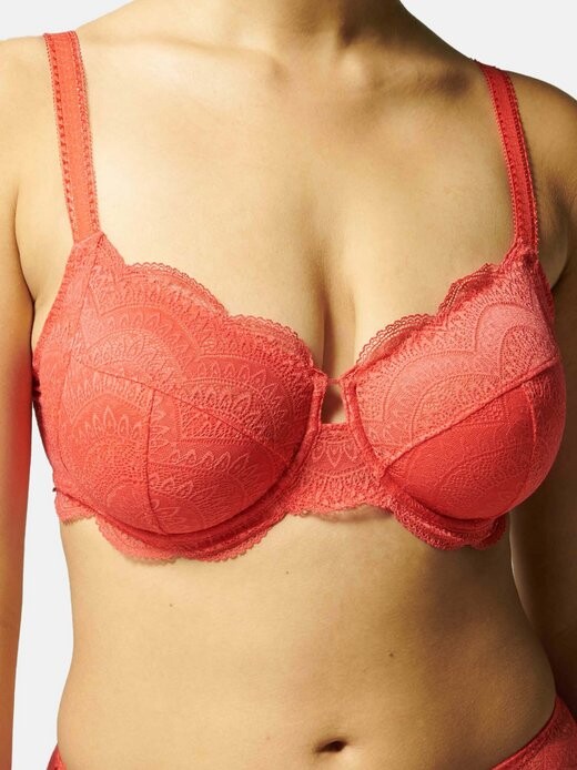 

Карма бюстгальтера на косточках Simone Perele, красный