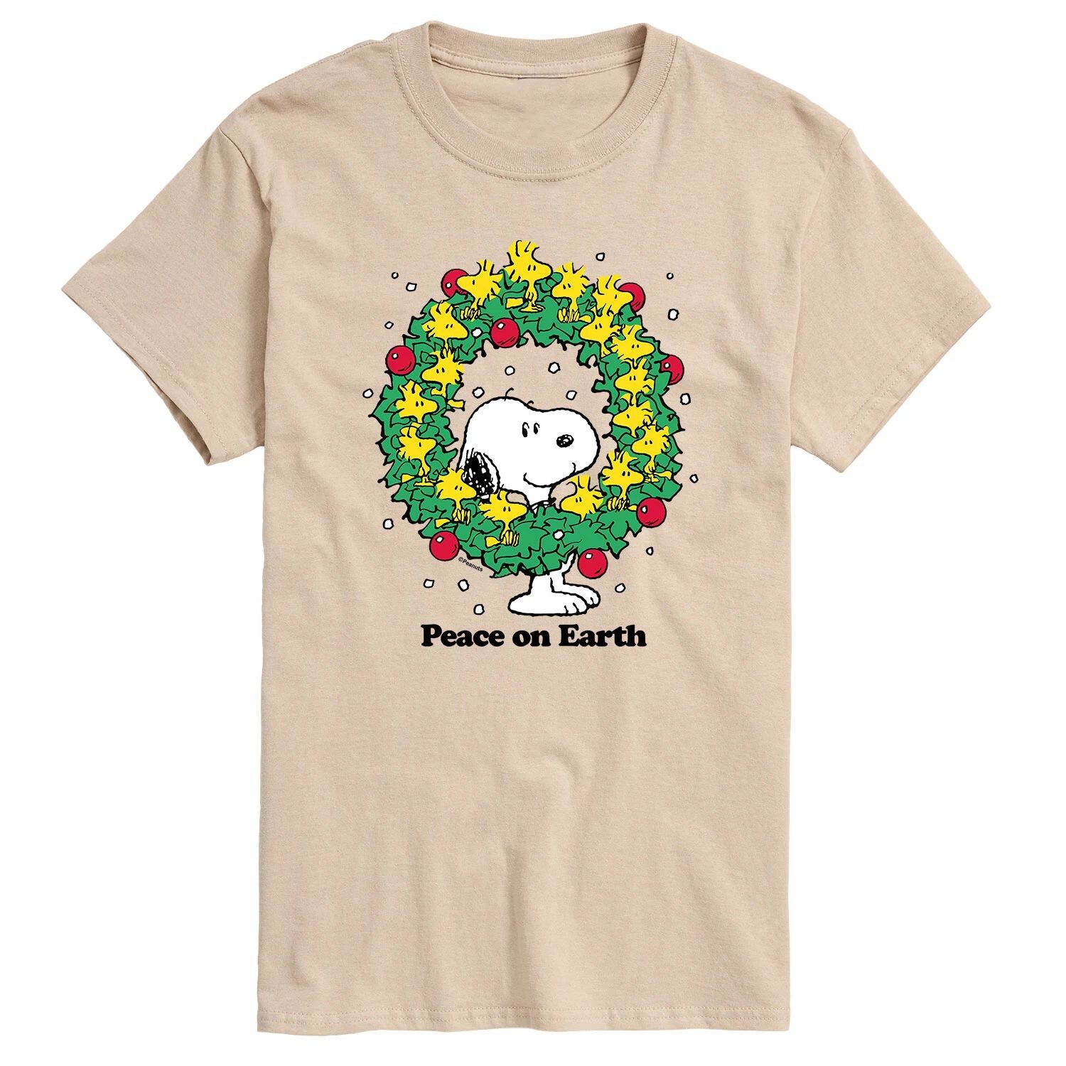 

Мужская футболка Peace On Earth с арахисом Licensed Character
