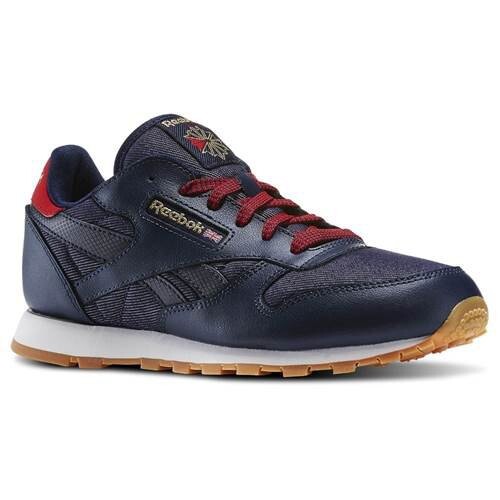 

Кроссовки Reebok Navyredchalkgum Cl Leather Dg N, синий