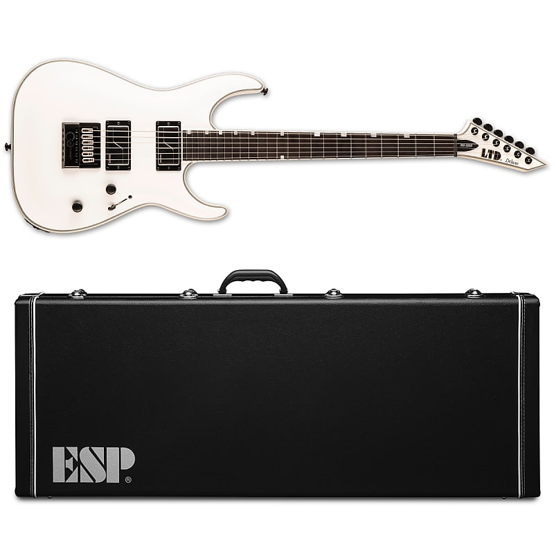 Электрогитара ESP LTD MH-1000 Evertune Snow White Electric Guitar + Hard Case Fluence ET - KOREA