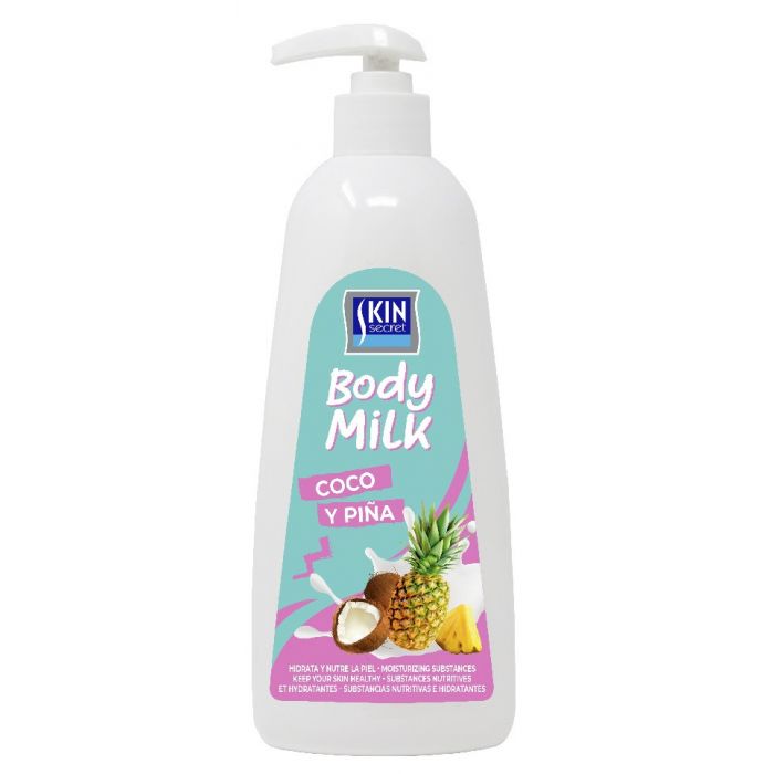 Молочко для тела Loción Corporal Body Milk Skin Secret, Coco y Piña легкое увлажняющее косметическое молочко для тела крем лосьон с натуральными питательными маслами