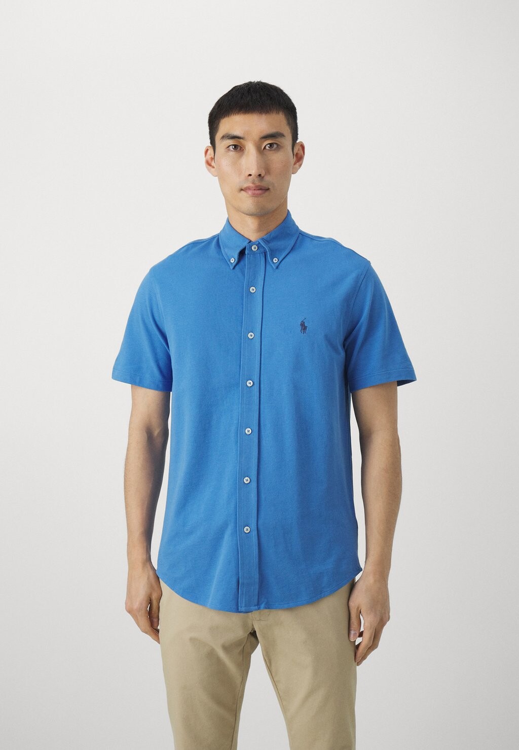

Рубашка Short Sleeve Polo Ralph Lauren, цвет new england blue