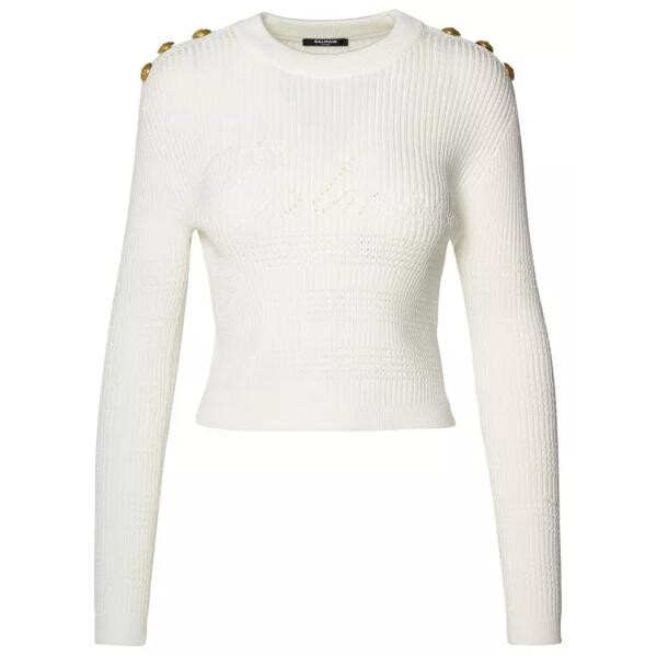 

Свитер viscose blend sweater Balmain, белый