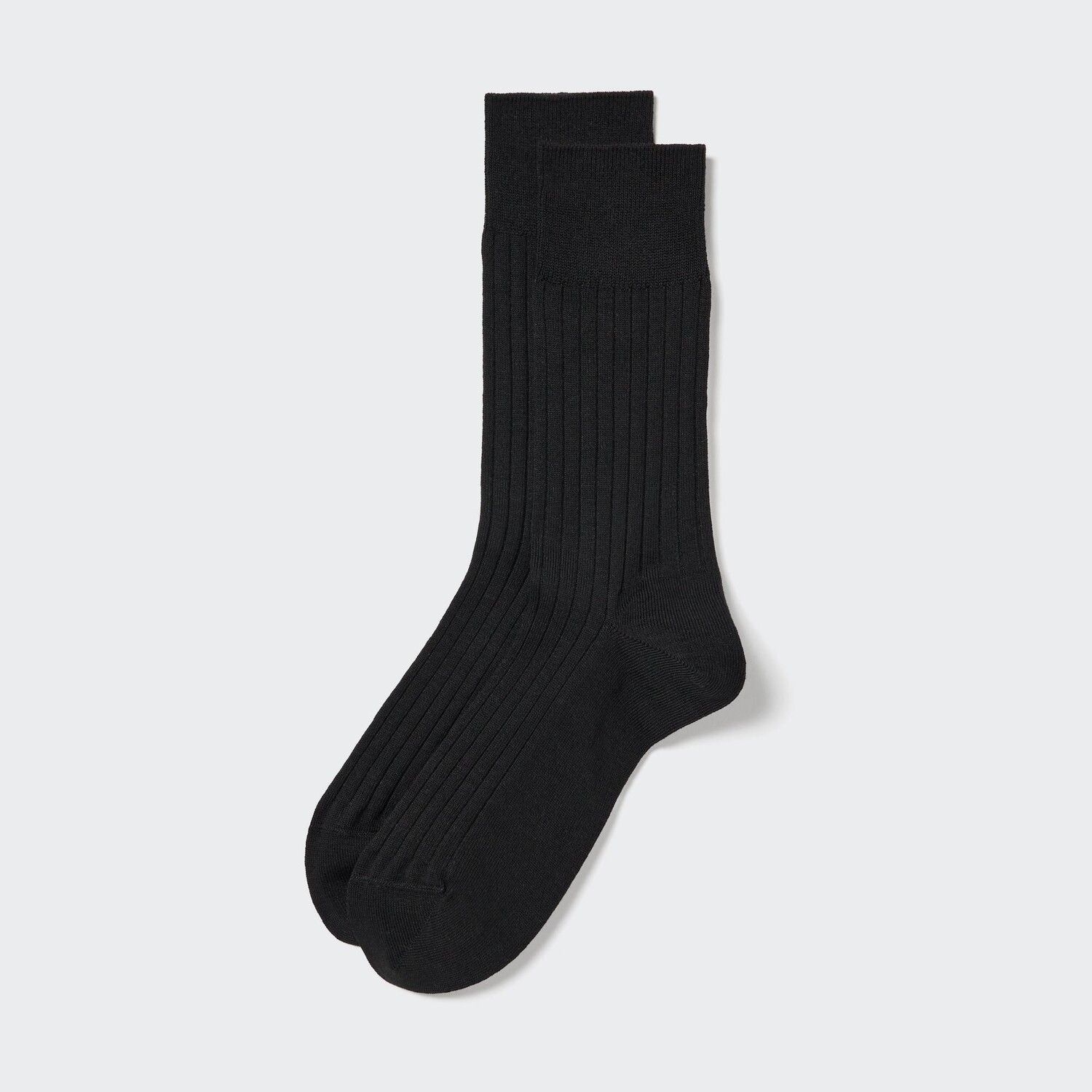 

Хлопковые носки в рубчик Supima Uniqlo, черный