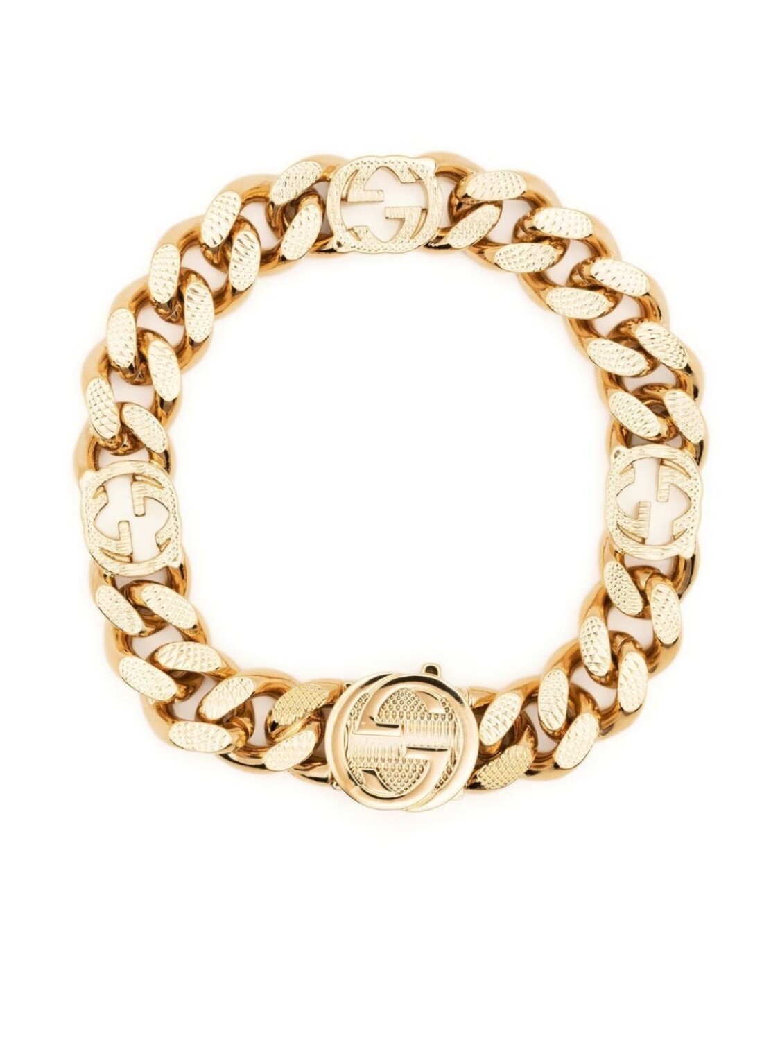 

Цепочный браслет с логотипом Interlocking G Gucci, золотой