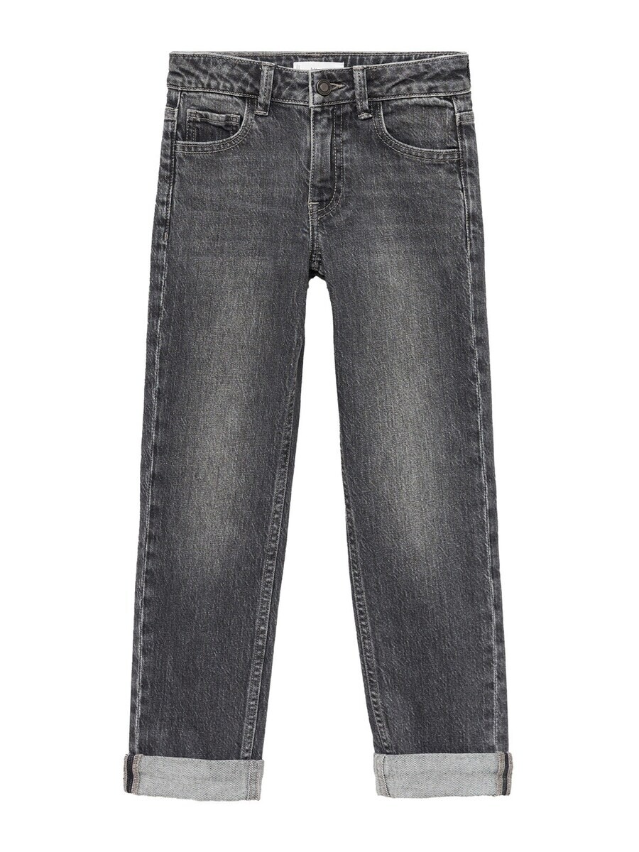 

Джинсы MANGO KIDS Regular Jeans, серый деним
