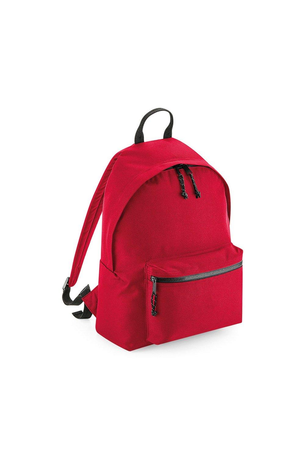 Переработанный рюкзак Bagbase, красный