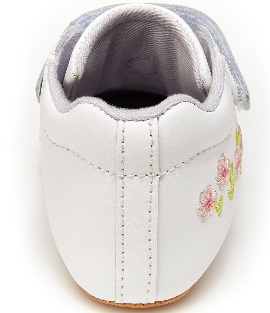 Туфли для кроватки Stride Rite для девочек Emilia с цветочным узором (для младенцев), белый