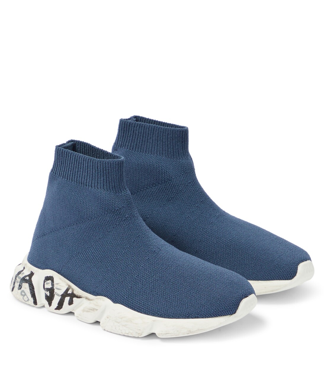 

Кроссовки speed graffiti Balenciaga Kids, синий
