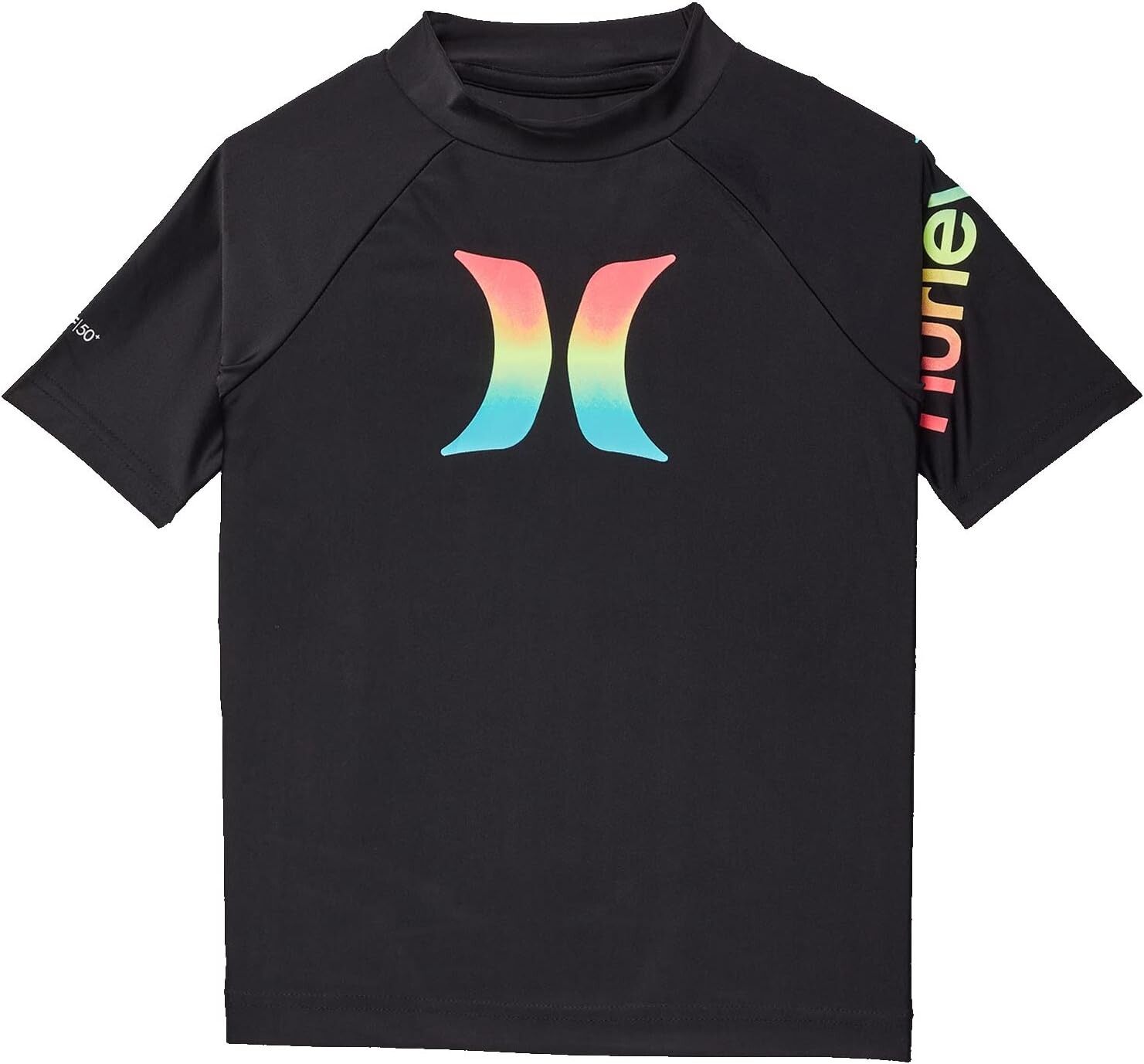

Плавки Hurley Kids Short Sleeve Raglan Rashguard, черный
