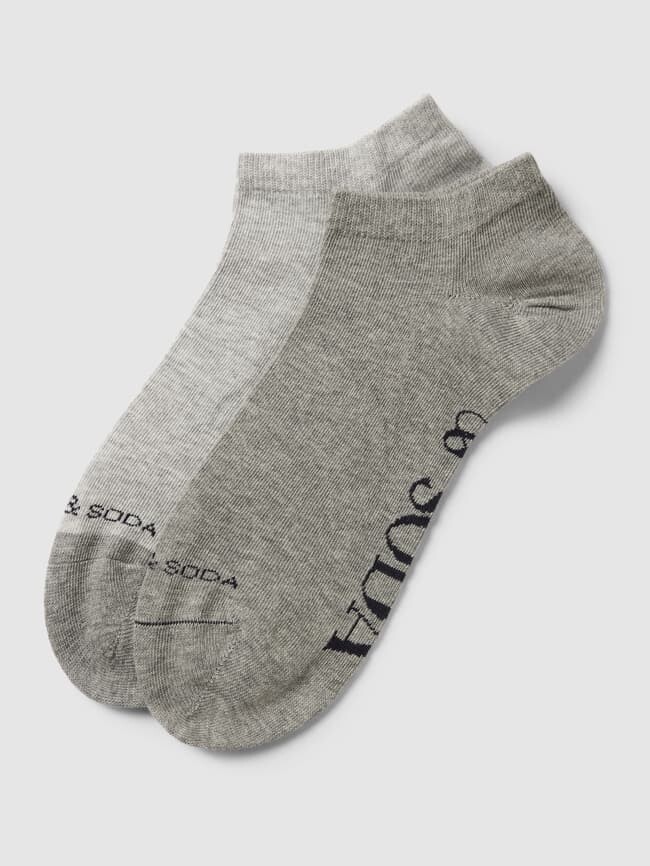 

Носки-кроссовки с этикеткой, в упаковке 2 шт Scotch & Soda, серый