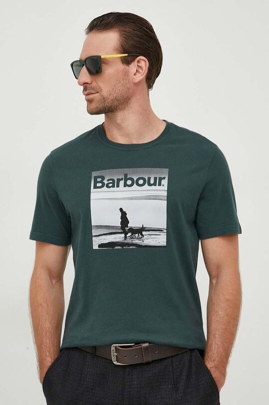 

Футболка из хлопка Barbour, зеленый