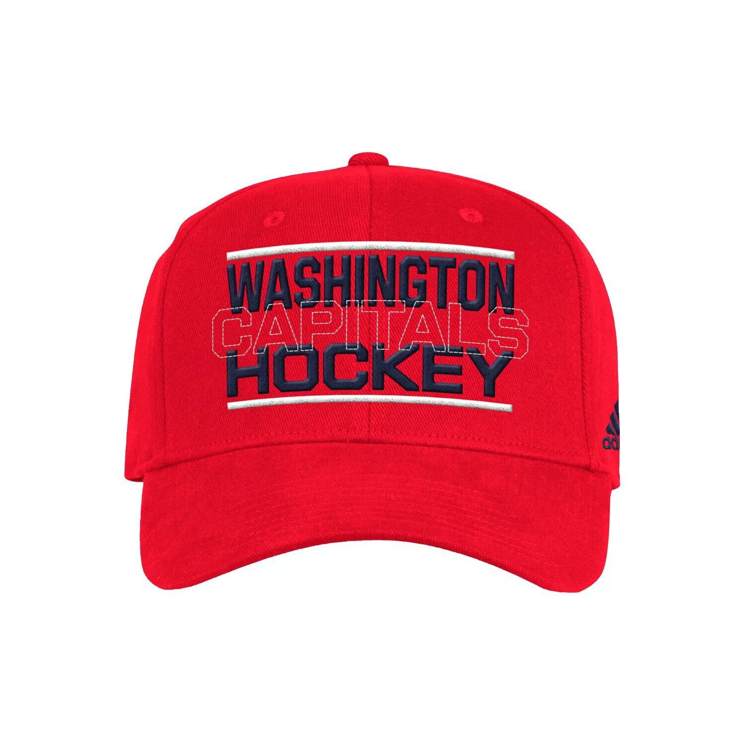 

Мужская кепка adidas Red Washington Capitals с напуском Flex
