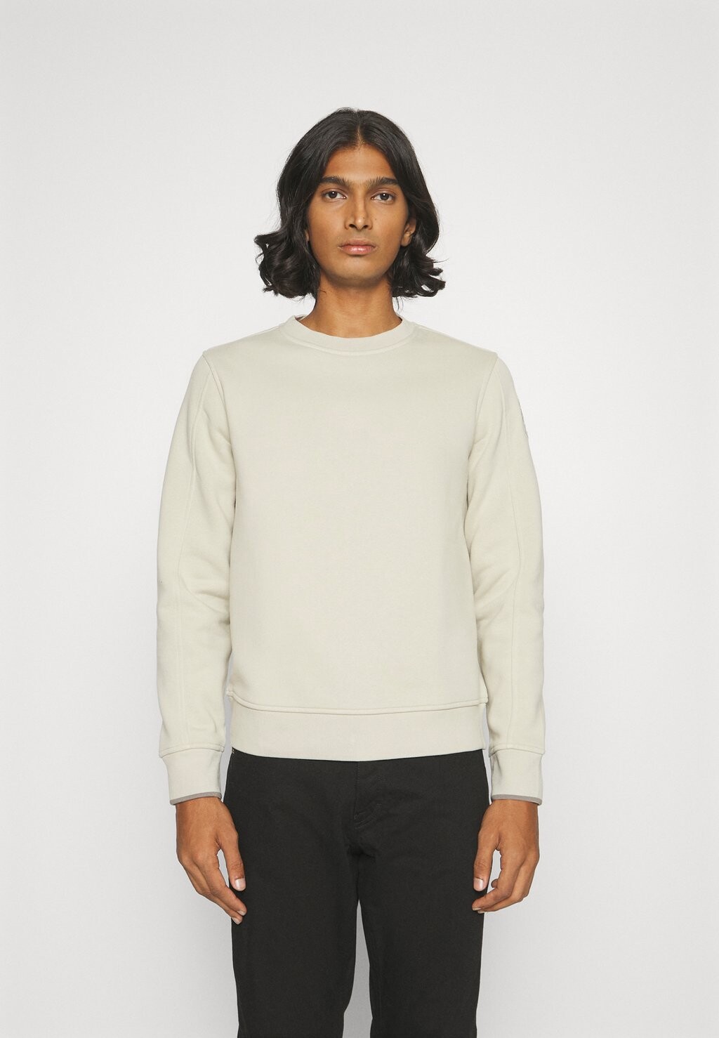 

Толстовка Blauer BASIC CREW NECK TAPE, цвет pelican