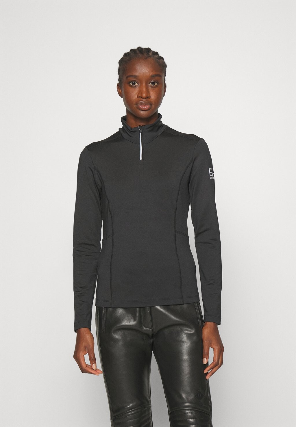 

Футболка с длинным рукавом Kitzbuhel Powerstretch EA7 Emporio Armani, черный