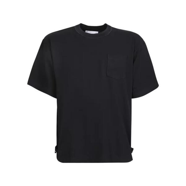 

Футболка buckle detail t-shirt Sacai, черный