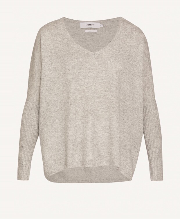 

Кашемировый пуловер Notshy Cashmere, светло-серый