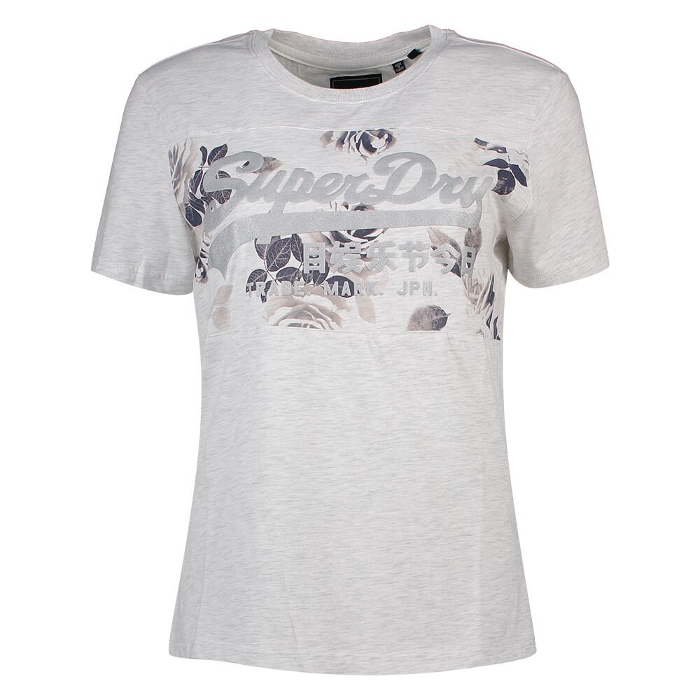 

Футболка Superdry Vintage Logo Rose Panel, серый
