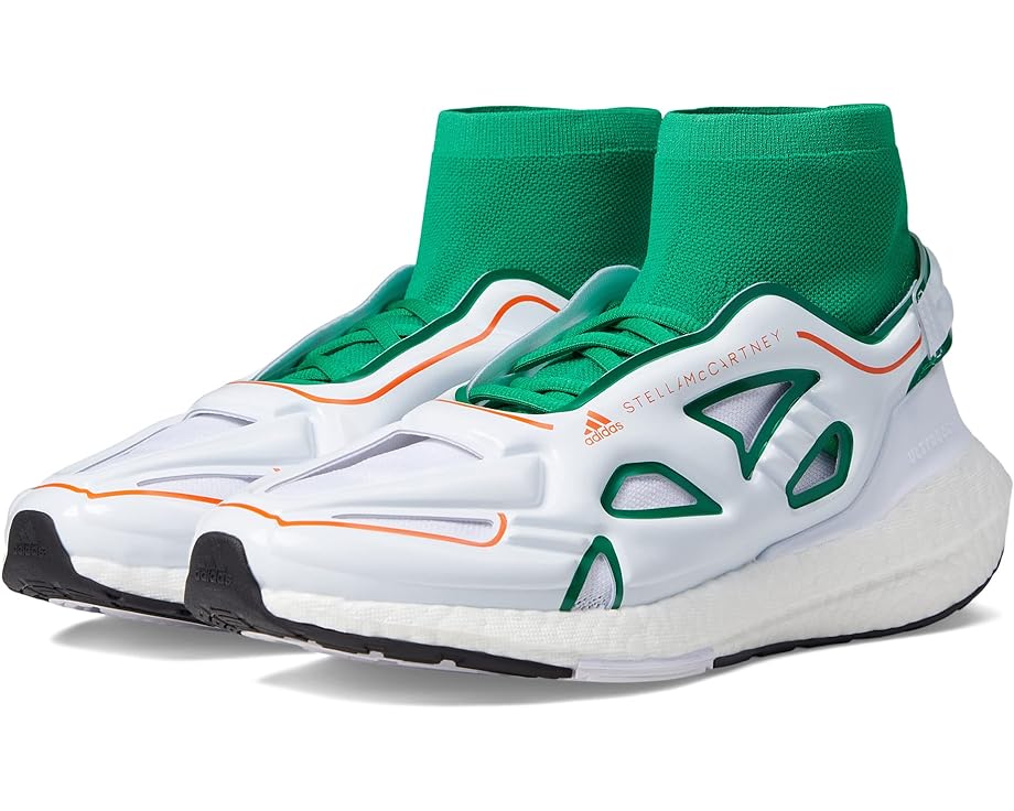 Кроссовки adidas by Stella McCartney Ultraboost 22, цвет Green/Footwear White/Semi Impact Orange