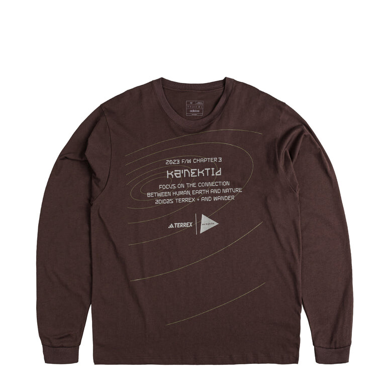 

Футболка X And Wander Terrex Xplore Longsleeve Adidas, коричневый