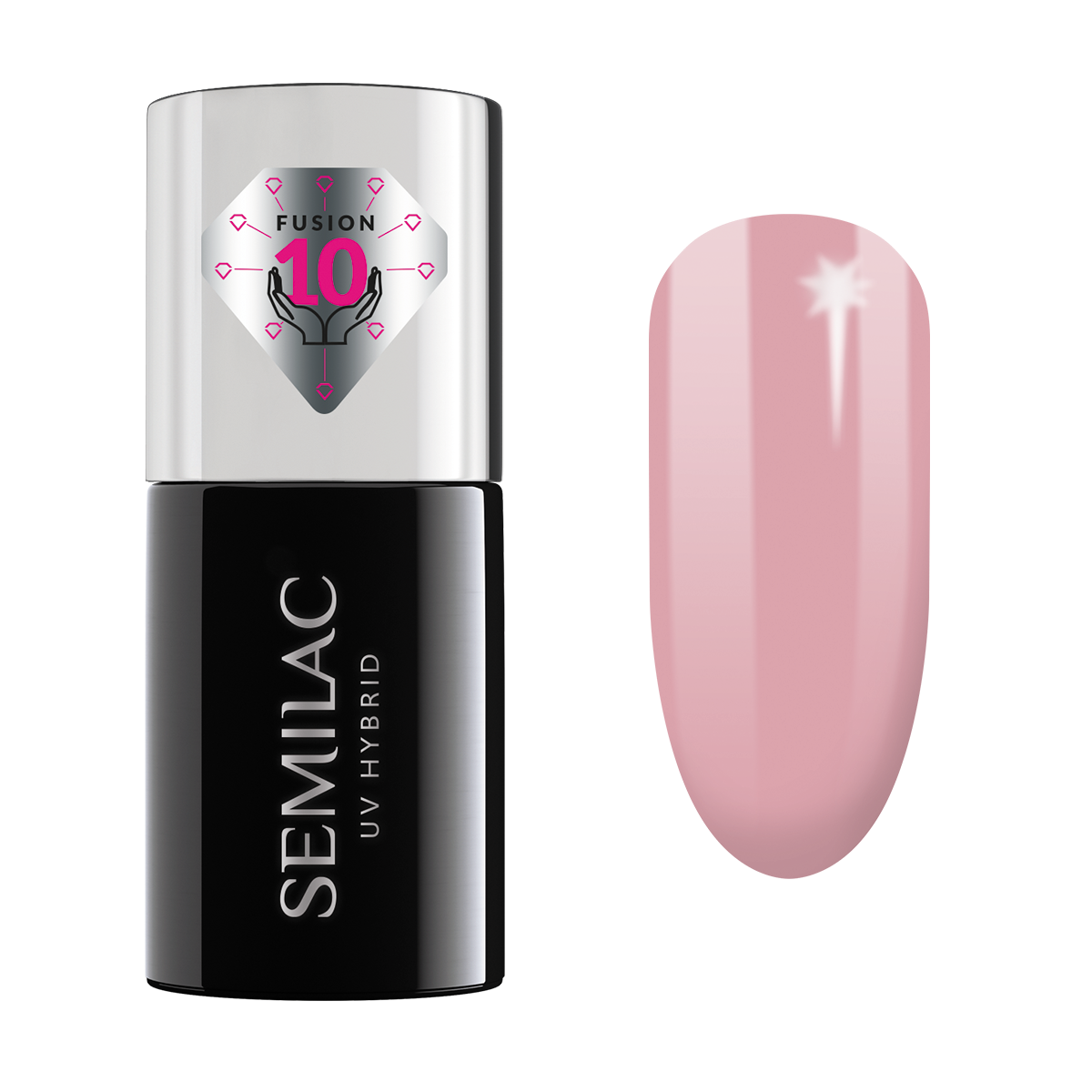 Semilac Extend Care 5w1 гибридный лак для ногтей, 802 Dirty Nude Rose