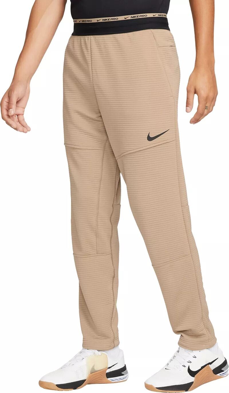 

Мужские флисовые брюки для фитнеса Nike Pro, хаки