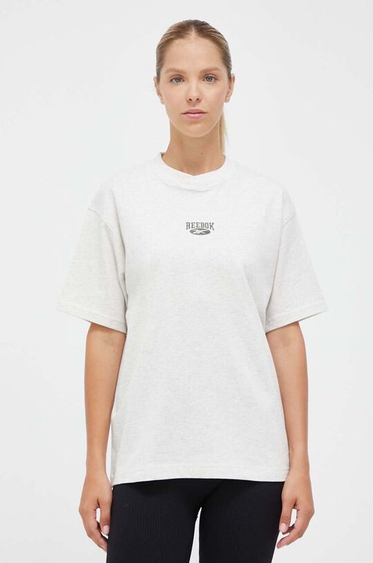 

Хлопковая футболка Reebok, серый