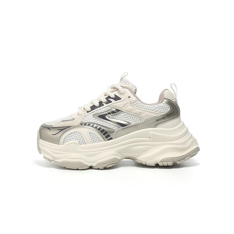 

Кроссовки Jin Baichuan Chunky Sneakers Women's Mid-top, серебряный
