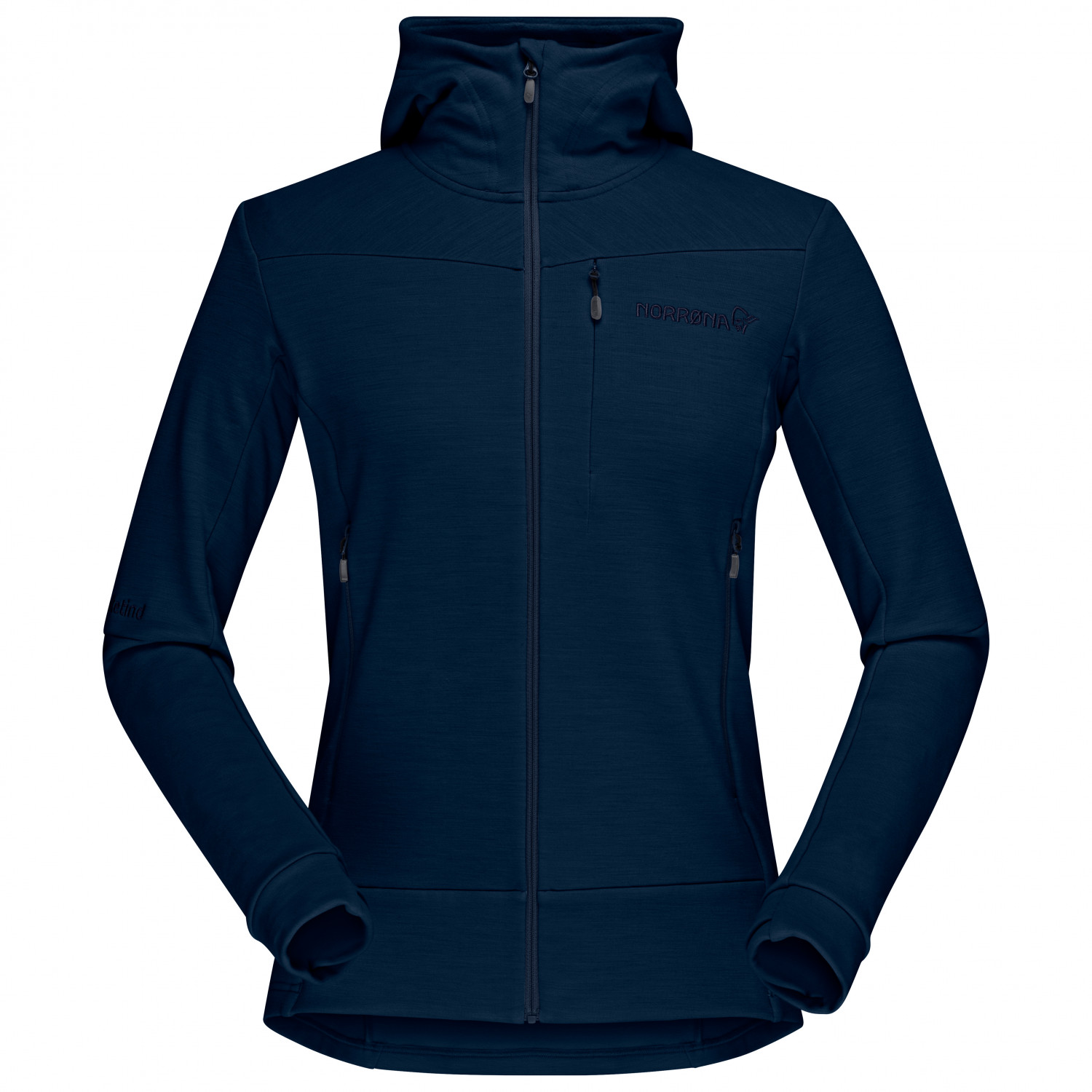 

Толстовка с капюшоном Norrøna Women's Falketind Warmwool2 Stretch Zip Hood, цвет Indigo Night