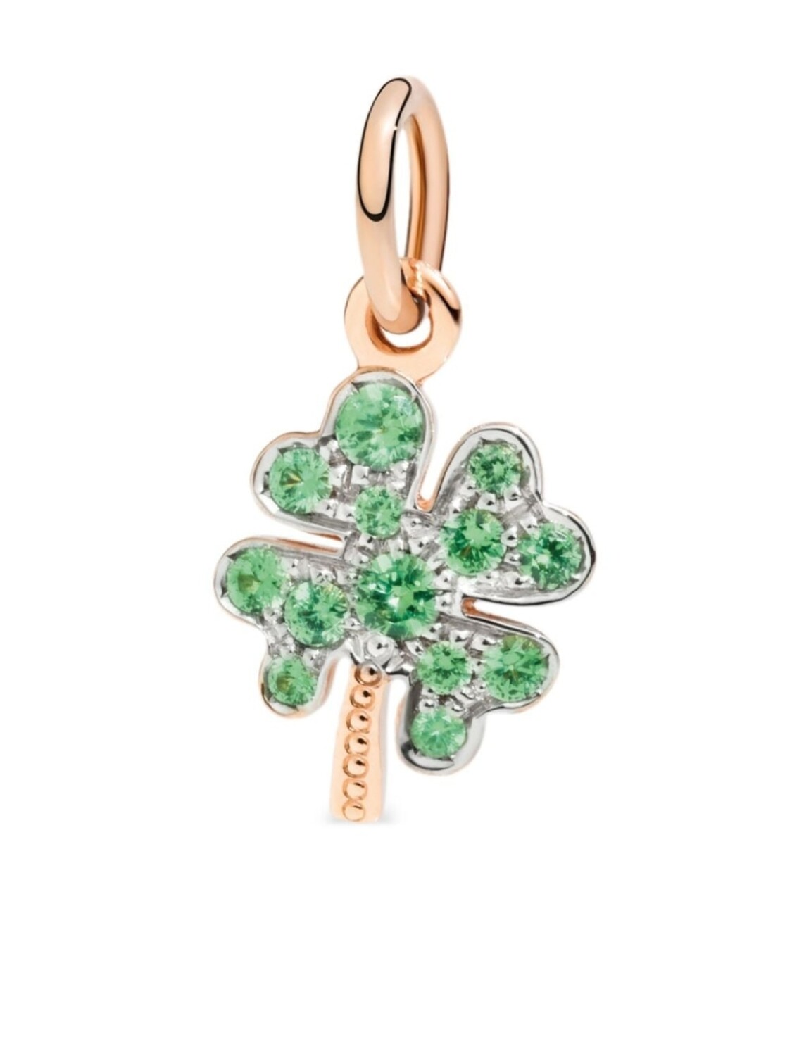 

Подвеска Clover Clover из розового золота с цаворитом Dodo, золотой