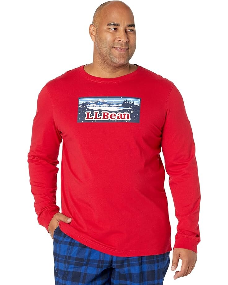

Пижамный комплект L.L.Bean Camp Pajamas Set Tall, цвет Nautical Red