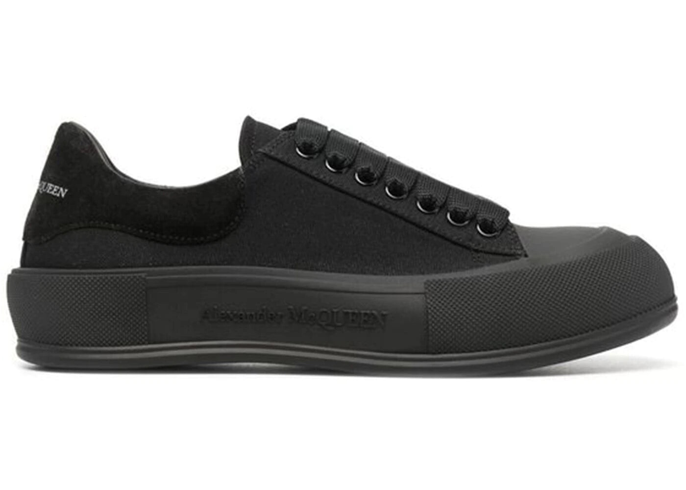 

Кроссовки на шнуровке мужские Alexander McQueen Deck скейтерские, черный
