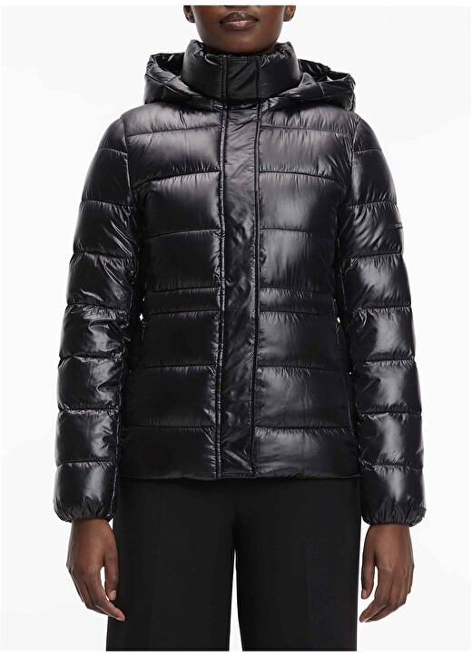 

Черное женское пальто Calvin Klein, Черный