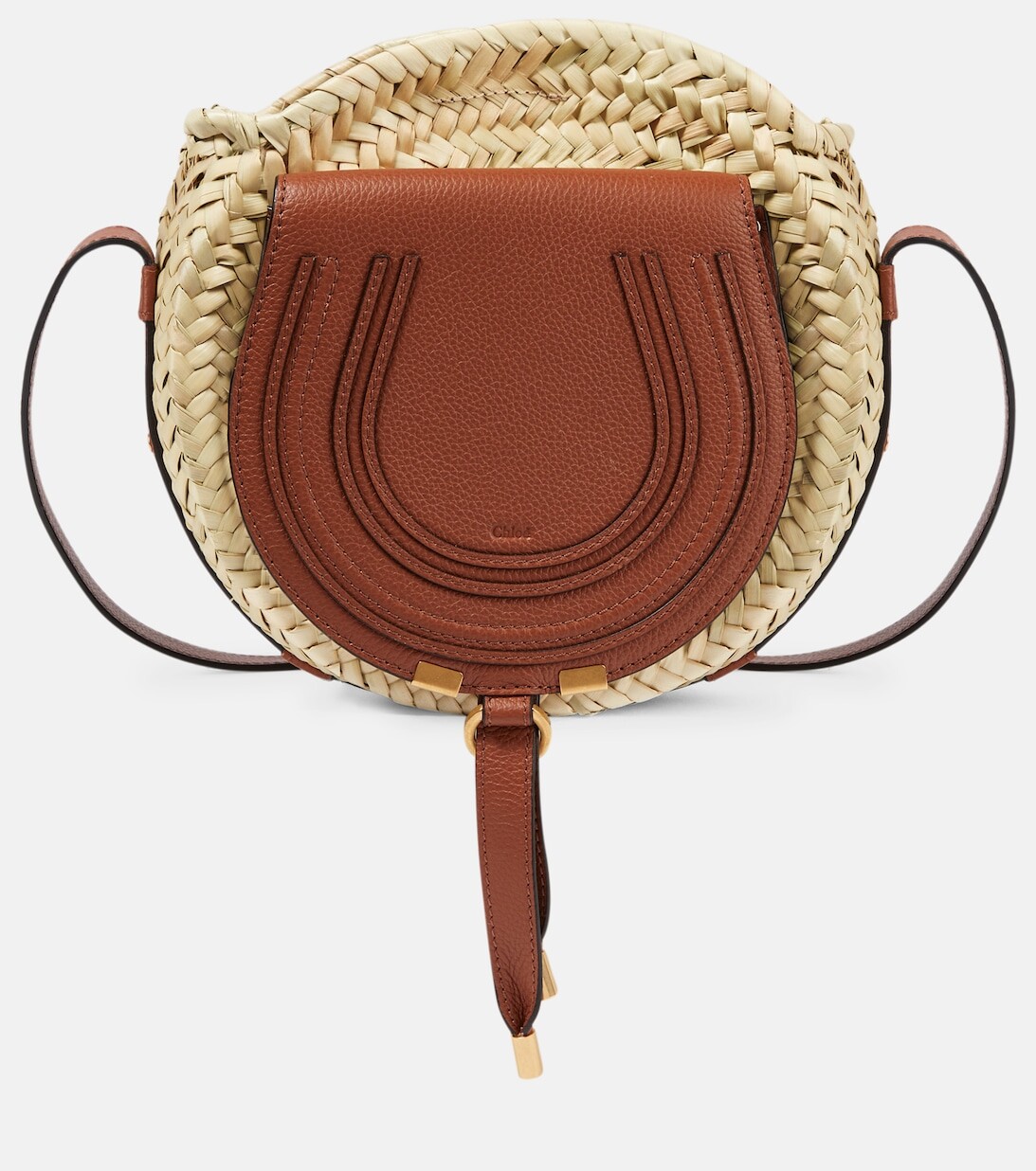 

Сумка через плечо Marcie из рафии Chloé, коричневый