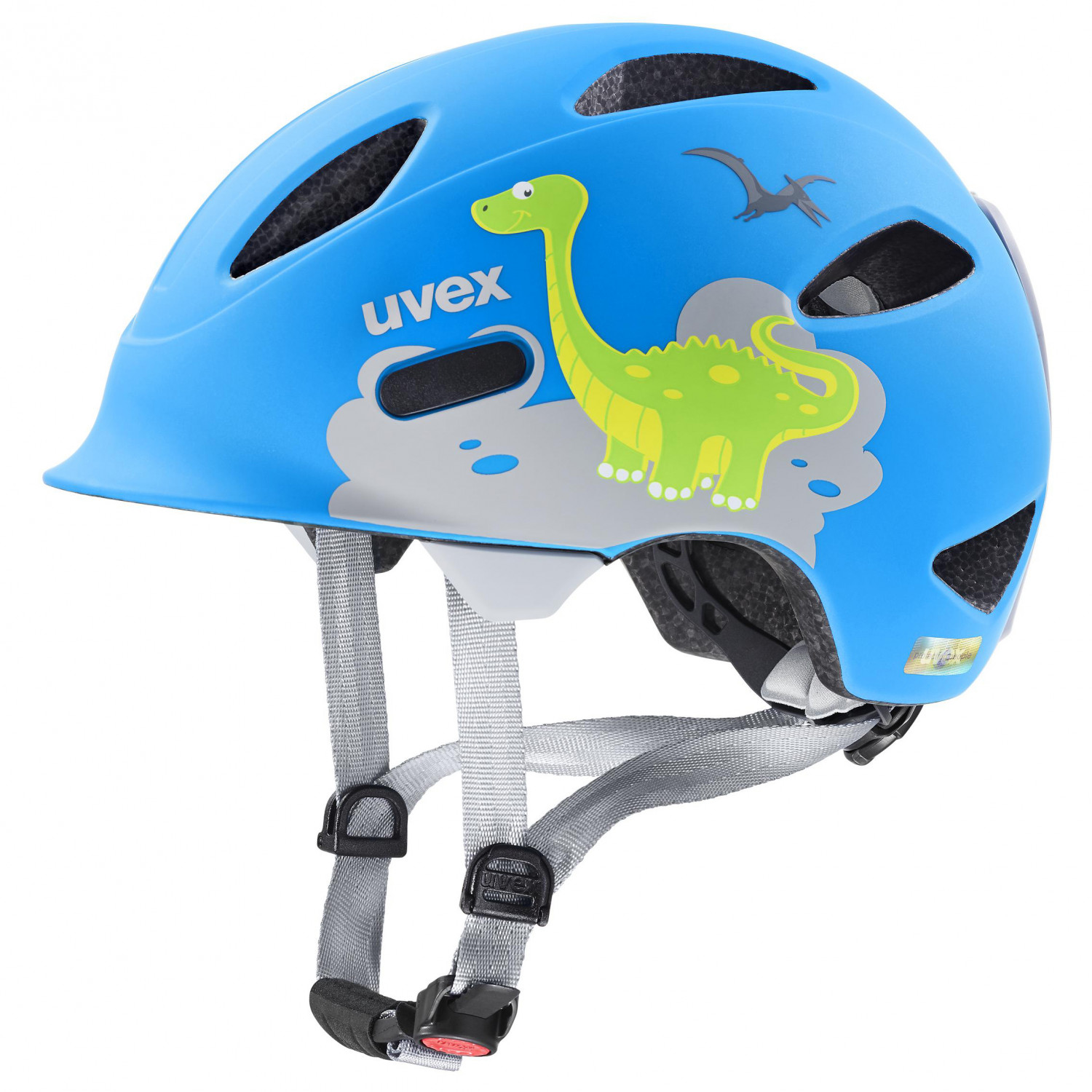 шлем защитный uvex heyya blue confetti Велосипедный шлем Uvex Kid's Oyo Style, цвет Dino Blue Mat