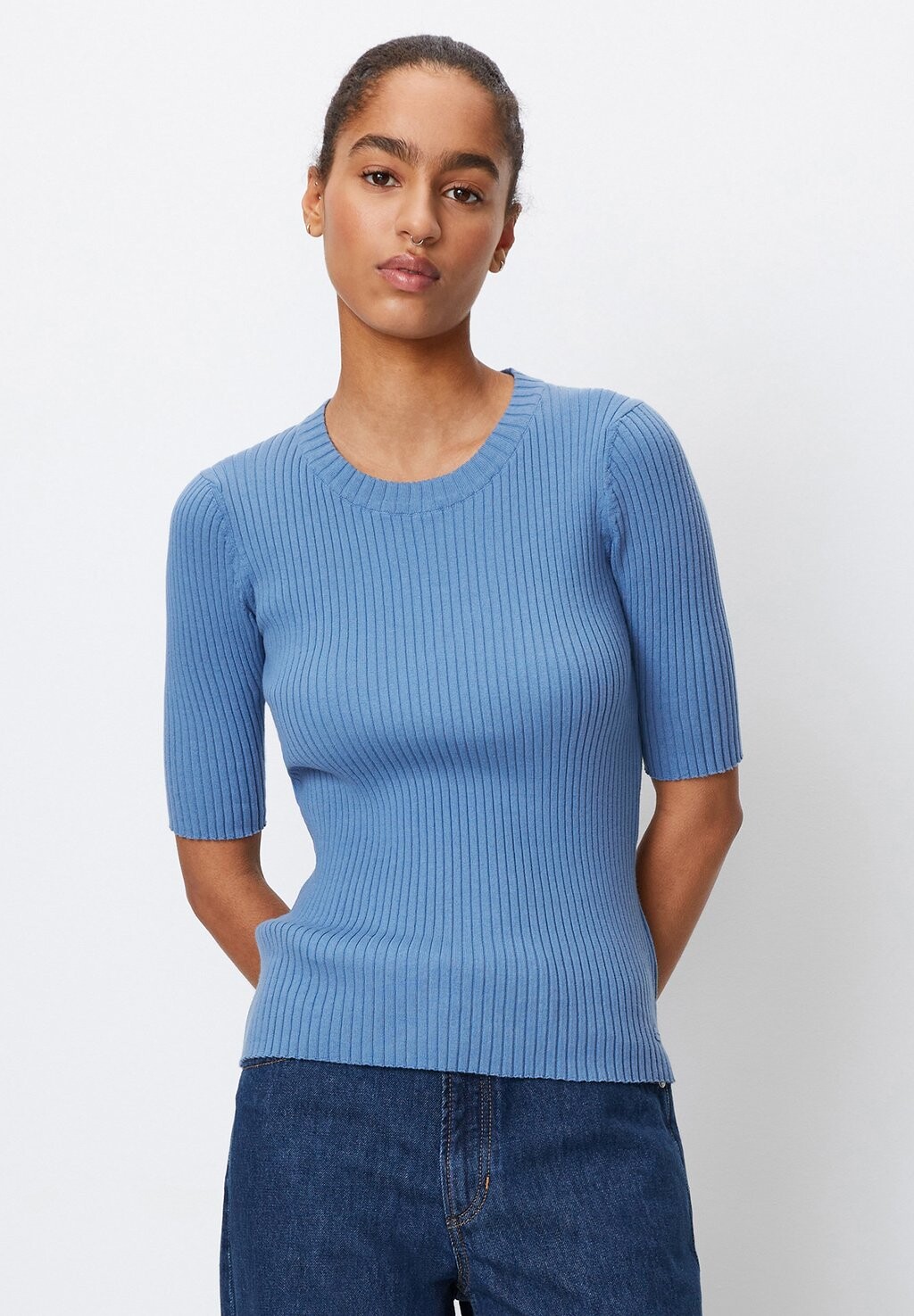 

Базовая футболка KURZARM Marc O'Polo DENIM, цвет cornflower blue