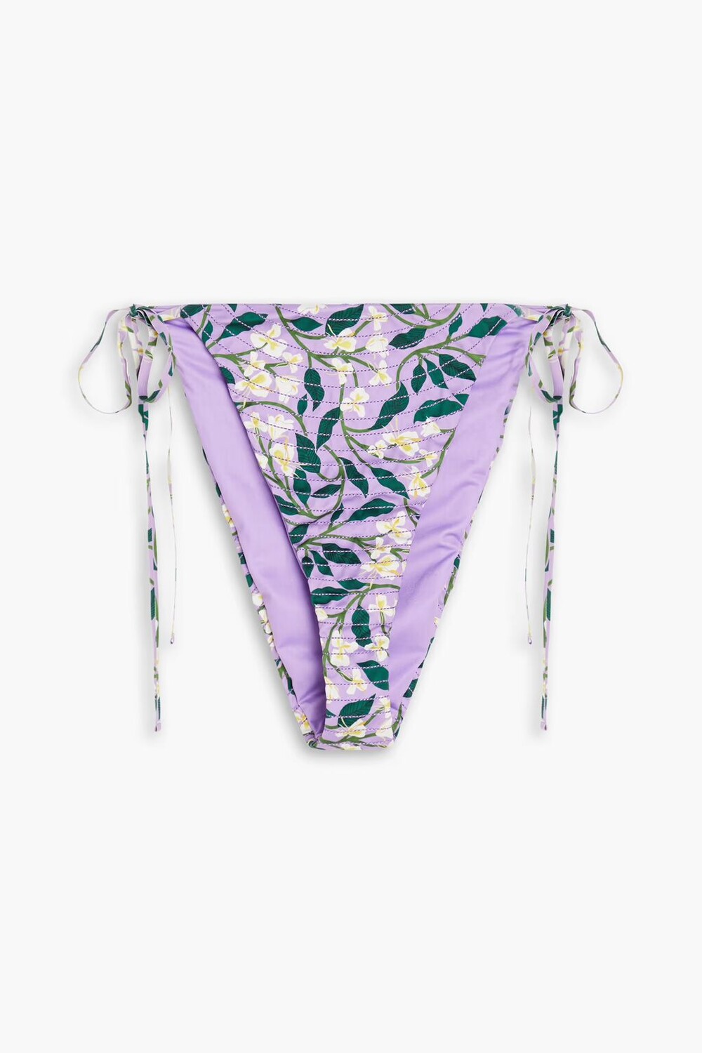 

Ipanema Dos Gardenias Lila стеганые плавки бикини средней посадки с цветочным принтом Agua By Agua Bendita, сирень